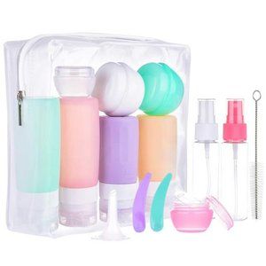 16 Pack Travel Bottles Set for Toiletries, TSA Approved Travel Containers